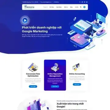 Mẫu theme wordpress công ty agency seo sona