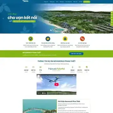Mẫu website Bất động sản Nova Land M-170