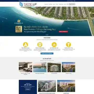 Mẫu website Dự án Bất động sản Queen Land M-173