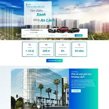 Mẫu website giới thiệu Dự án Bất động sản Venhouse M-174