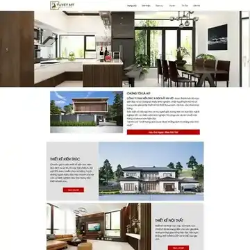 Mẫu website công ty kiến trúc xây dựng Lavilla M-379