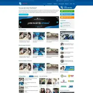 Mẫu website Giới thiệu trung tâm giáo dục, đào tạo, luyện thi M-392