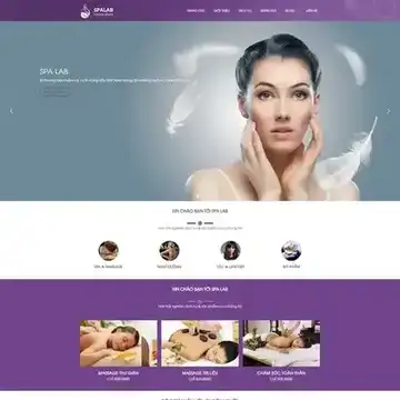 Mẫu website spa làm đẹp Beauty Lab
