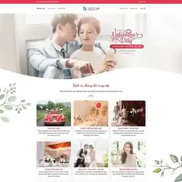 Mẫu website studio, ảnh viện áo cưới, chụp ảnh cưới Lan Anh