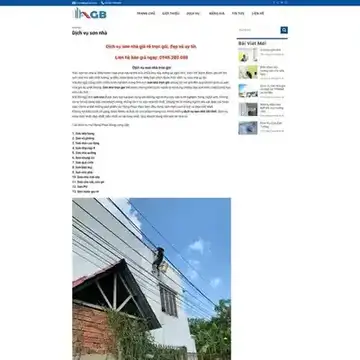 Mẫu website Xây dựng sửa chữa nhà cửa Home Care
