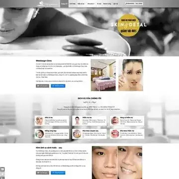 Mẫu website Spa Thẩm mỹ viện Gangwhoo