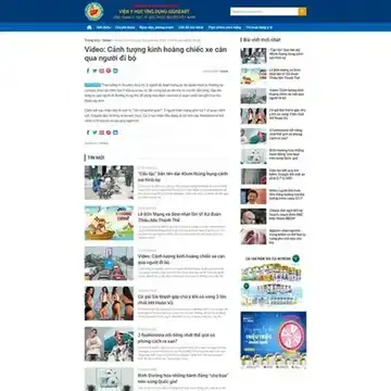 Mẫu website tin tức y học tổng hội y học Lãng Vân