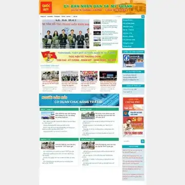 Mẫu website tin tức hành chính, ủy ban nhân dân xã Bình Minh