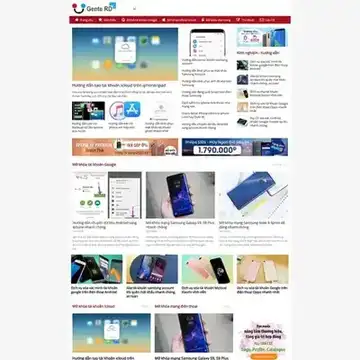 Mẫu website tin tức công nghệ tổng hợp Gent RD