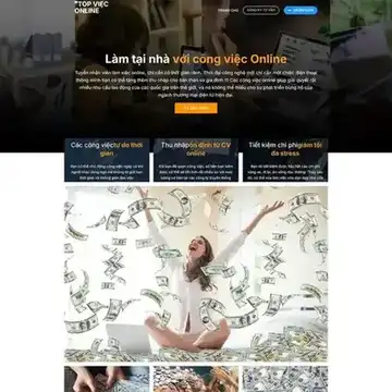 Mẫu website Landingpage giới thiệu dịch vụ việc làm online TopON