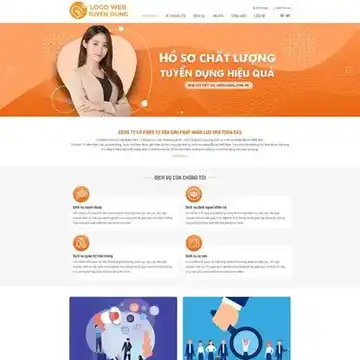 Mẫu website tuyển dụng việc làm M-633