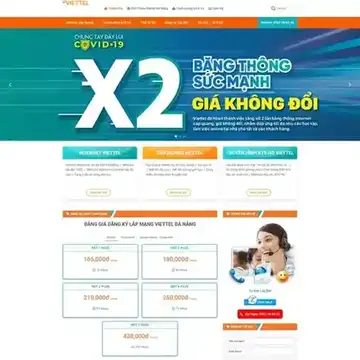 Mẫu website giới thiệu Dịch vụ internet, truyền hình, cáp quang M-647