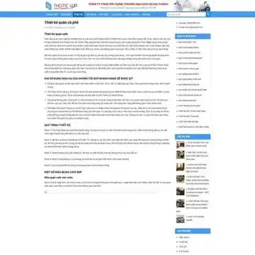 Mẫu website Công ty xây dựng, kiến trúc, nội thất M-653