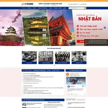 Mẫu website Du học, XKLĐ Nhật Bản Tino Group