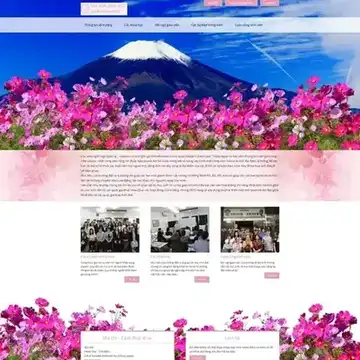 Mẫu website Du học XKLD Học viện ngôn ngữ Cosmos