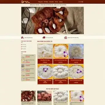 Mẫu website Yến Sào Thiên Yến Nha Trang M-665